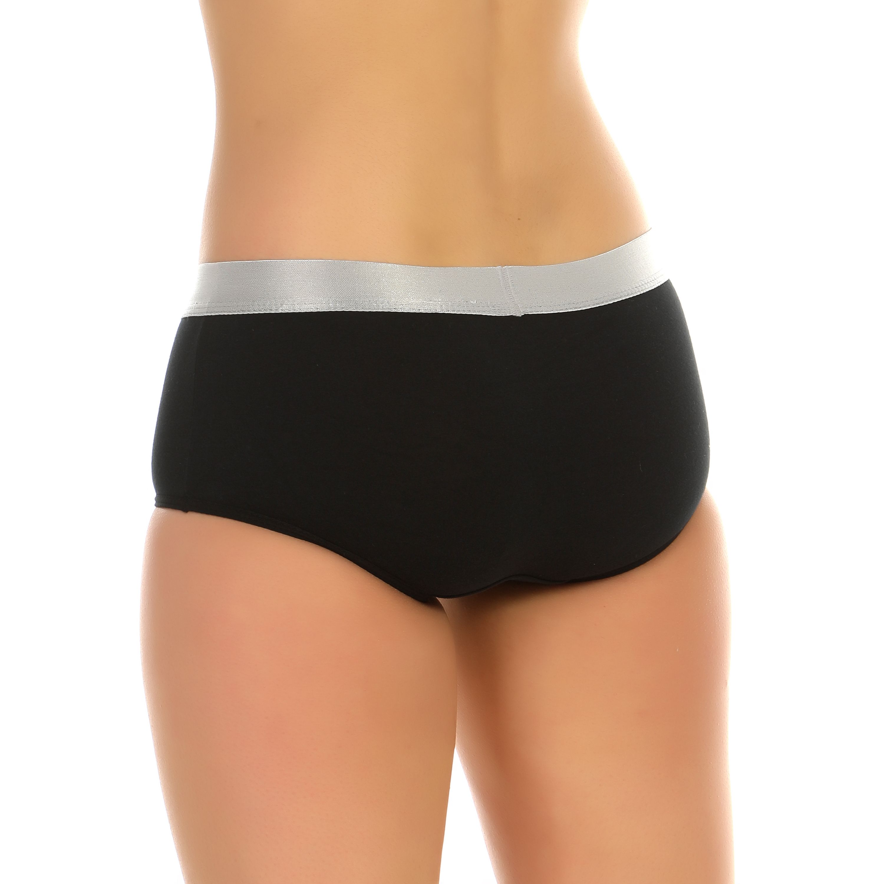 Женские трусы-шорты черные Calvin Klein Women Steel Black фото 2