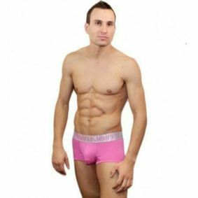 Фото Мужские трусы боксеры розовые из модала Calvin Klein Boxer