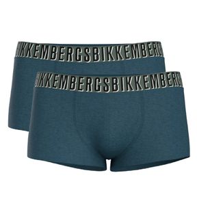 Фото Мужские трусы боксеры синие набор 2в1 Bikkembergs OMBRE BKK52UTR28BI