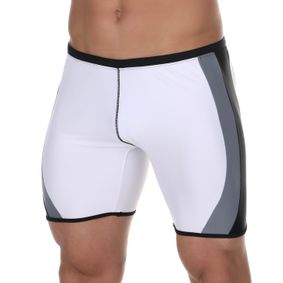Фото Мужские плавки белые с черными полосами Aussiebum 