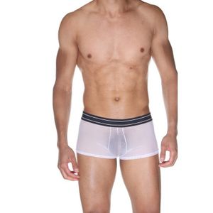 Фото Мужские трусы хипсы белые полупрозрачные LaBlinque LB15508