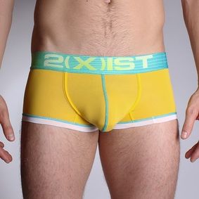 Фото Мужские трусы хипсы желтые 2xist Neon  Yellow Boxer