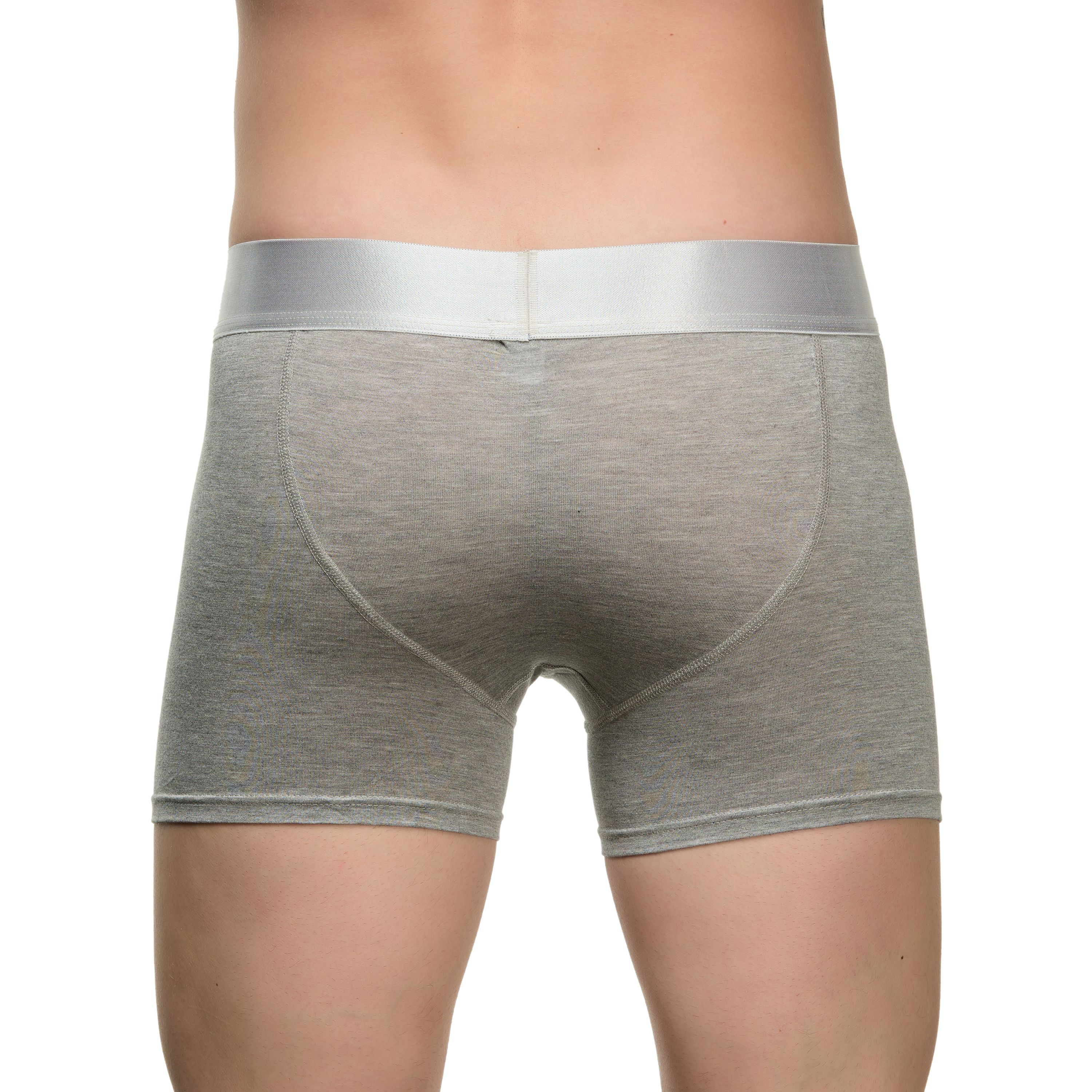 Мужские трусы боксеры серые меланжевые Calvin Klein фото 2