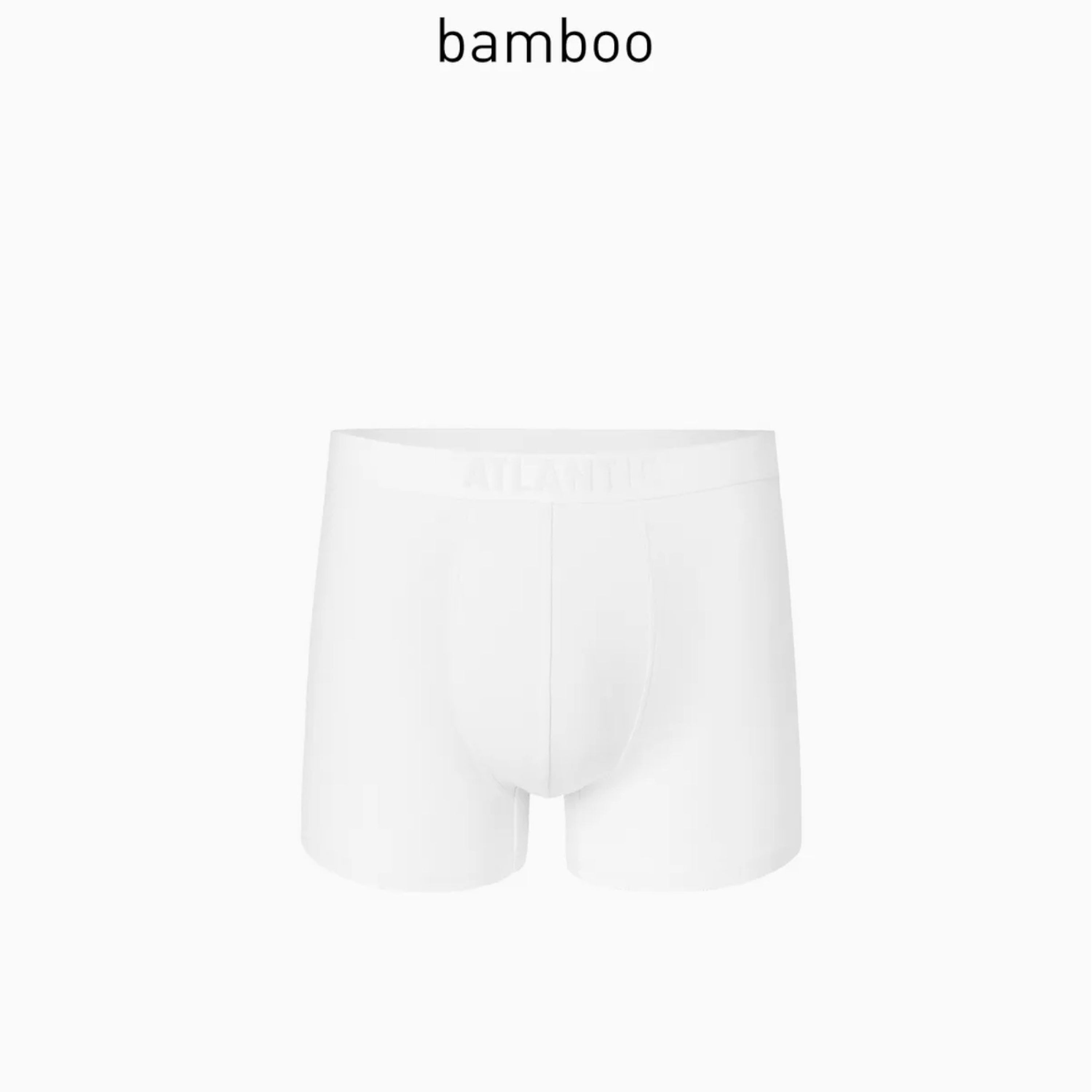 Мужские трусы боксеры белые ATLANTIC Basic BMH-016 фото 1
