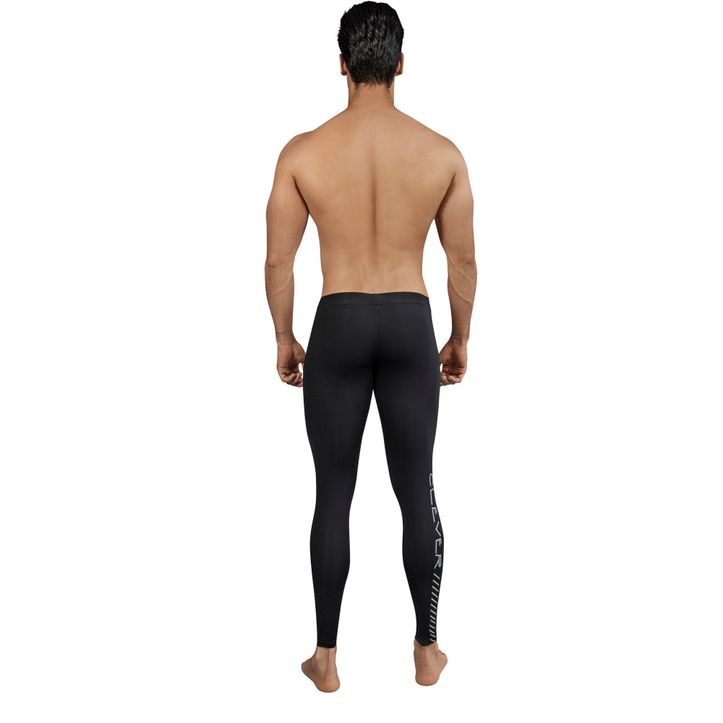 Мужские легинсы черные Clever NIRVANA LONG PANT 015911 фото 2