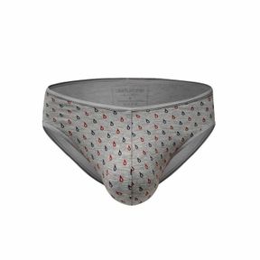 Фото Трусы мужские слипы серые с принтом DARKZONE DZN6548