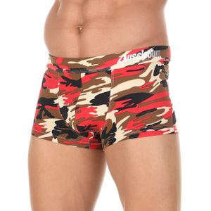 Фото Мужские трусы хипсы красные с камуфляжным принтом Aussiebum