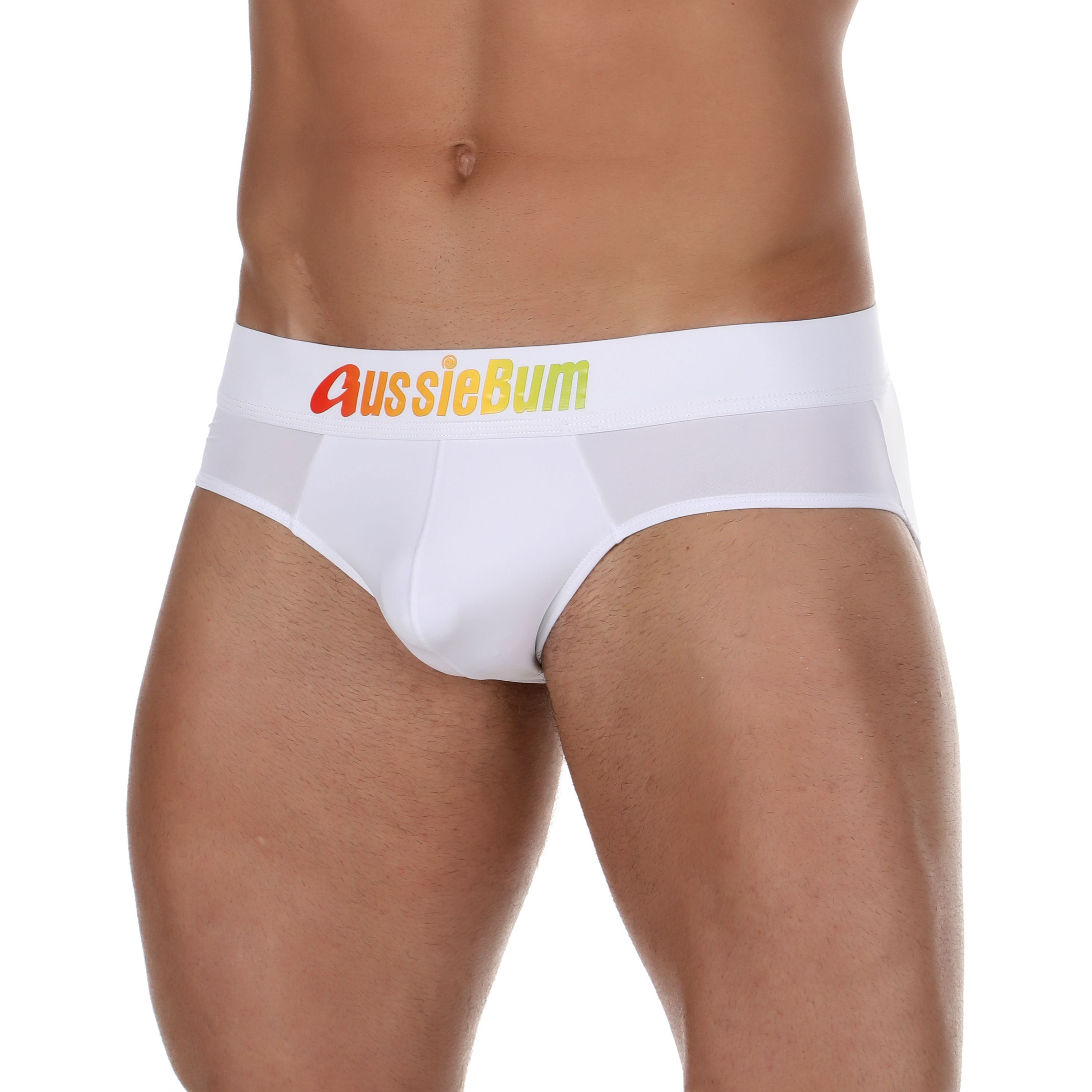 Мужские трусы брифы белые AussieBum  фото 1
