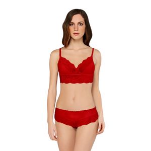 Фото Женский комплект: бюстгалтер и слипы красные Doreanse 12432 Фото Женский комплект: бюстгалтер и слипы красные Doreanse 12432