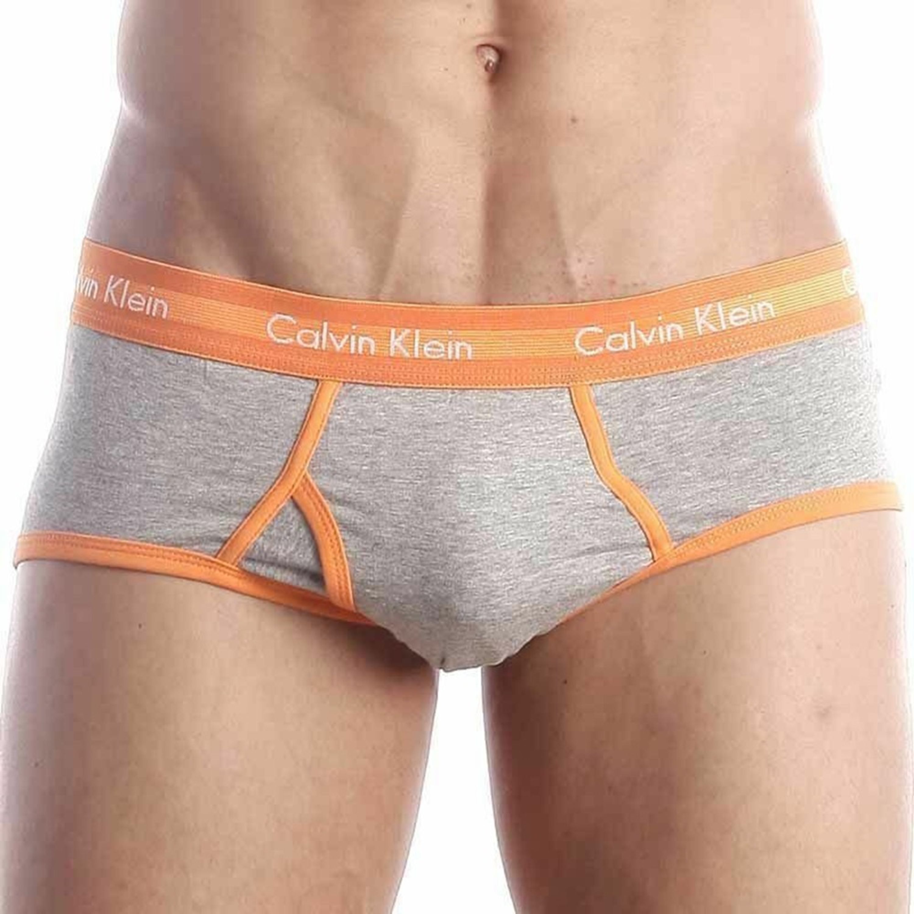 Мужские трусы брифы Calvin Klein 365 Grey Orange Brief CK17203 фото 2