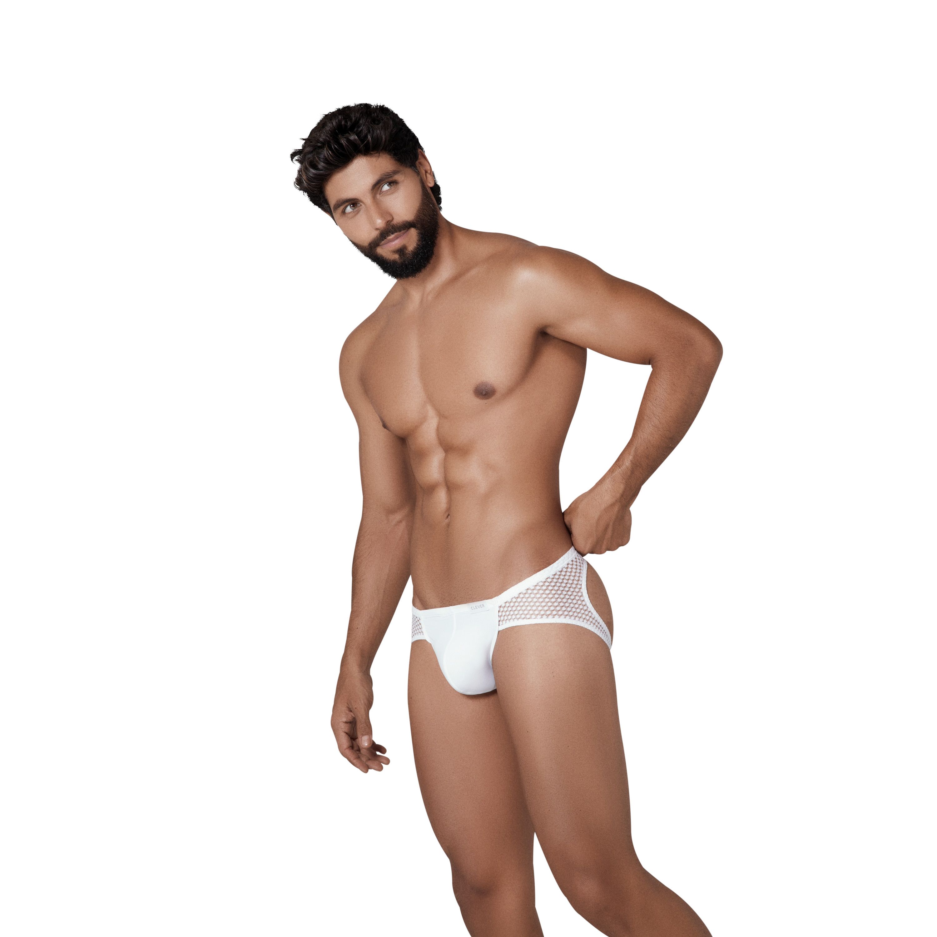 Мужские трусы джоки белые Clever URGE JOCKSTRAP 131701 фото 2