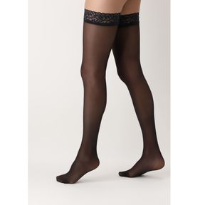 Фото Женские чулки черные OROBLU Chic Up, 30 ден, Daily VOBC01001