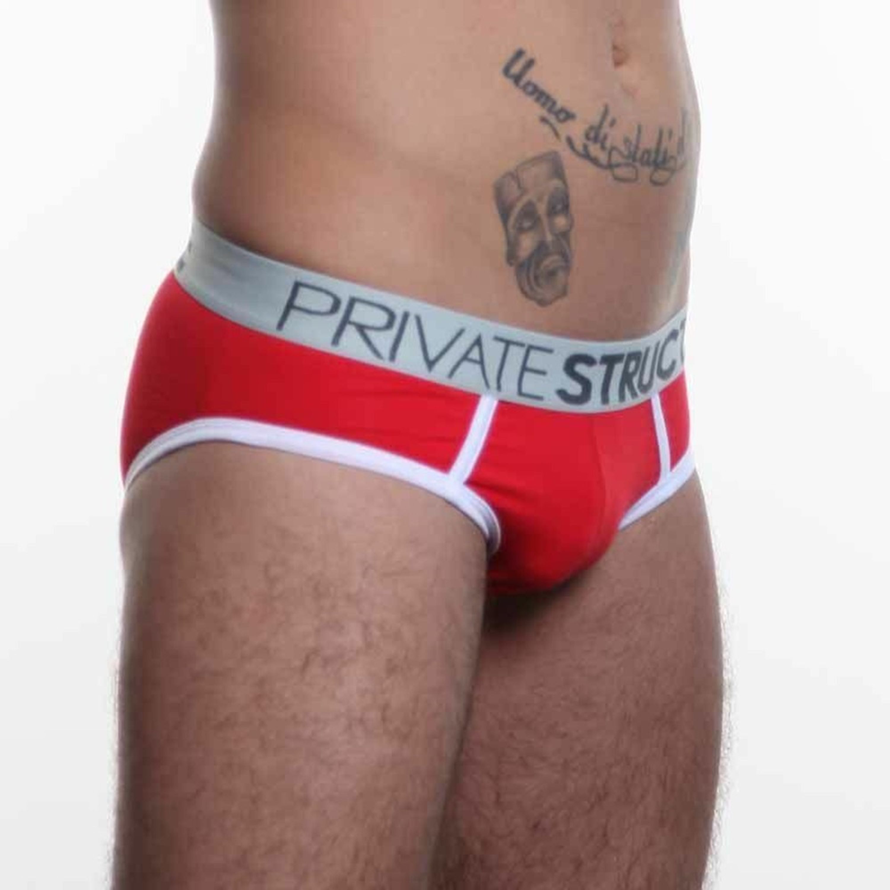 Мужские трусы слипы Private Structure Spectrum Low Rise Brief RED PST0018 фото 3