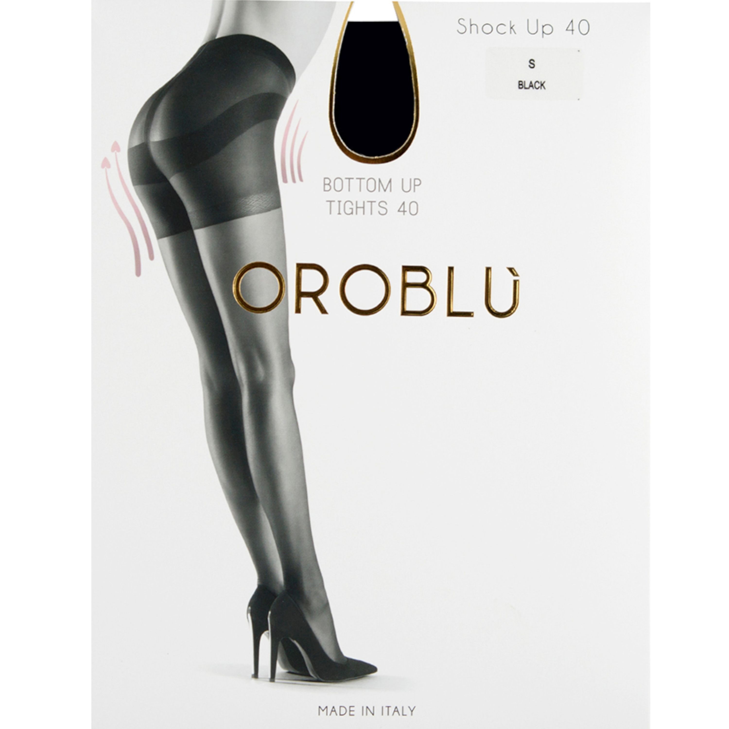 Женские колготки корректирующие светло-коричневые OROBLU Shock Up, 40 ден Bottom up VOBC01030 фото 2