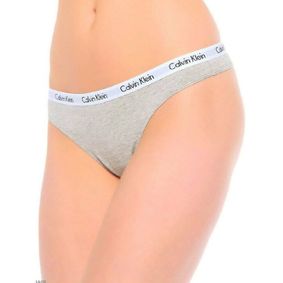 Фото Женские трусы стринги серые Calvin Klein Women Carousel