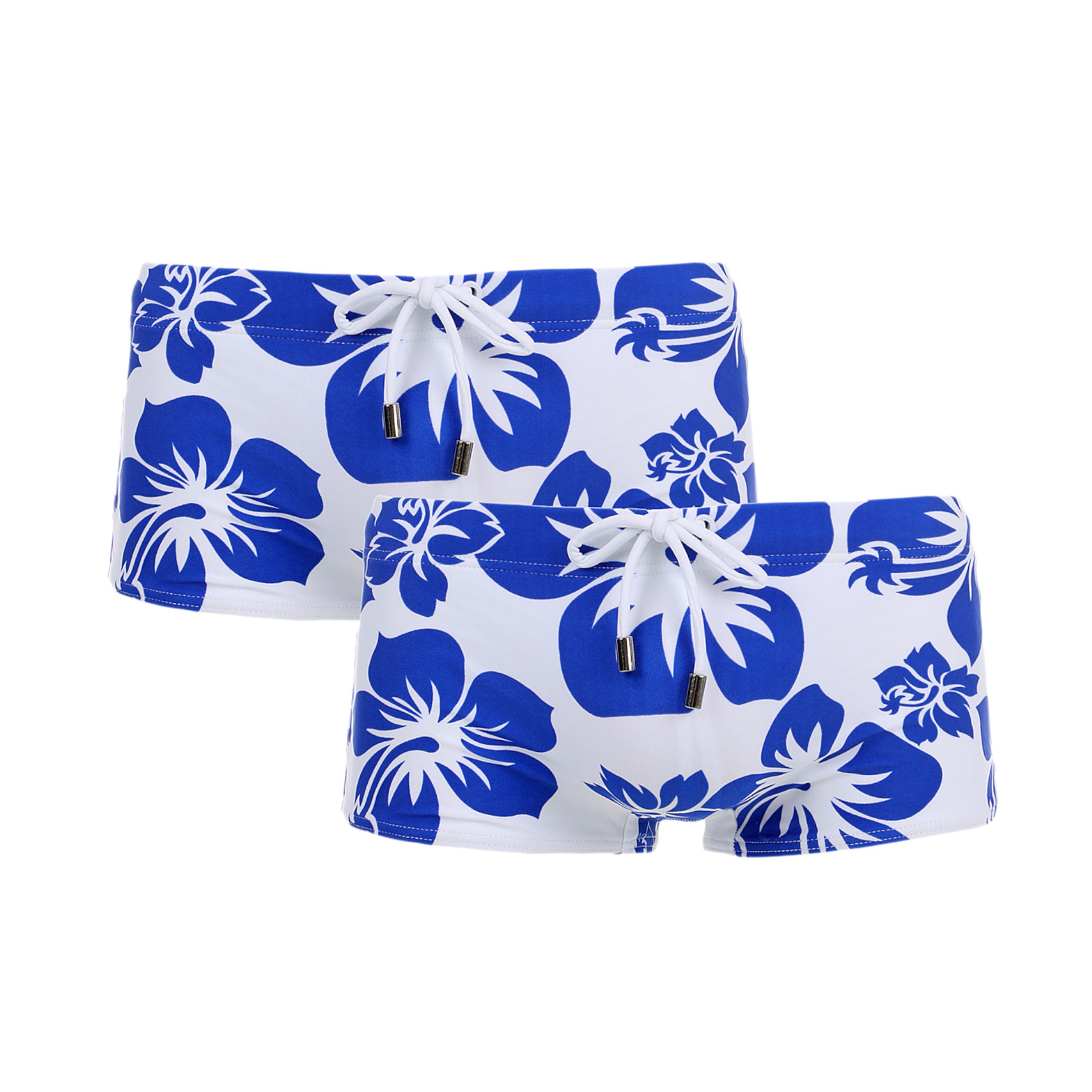 Мужские плавки боксеры бело-голубые Набор 2 штуки Superbody SB52474 фото 1