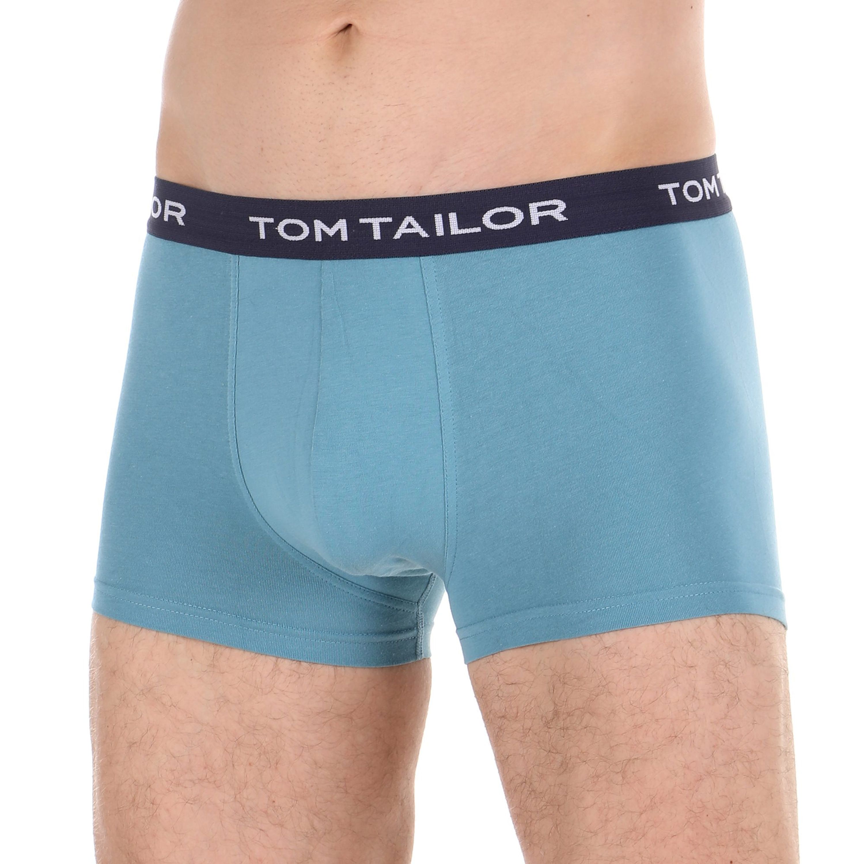 Мужские трусы боксеры набор 3в1 (красные, черные, голубые) Tom Tailor 70162/6061 358 фото 1