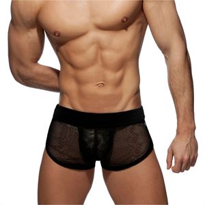 Фото Мужские трусы хипсы черные сетчатые JESSBORN JB6002-2