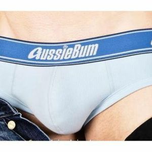 Фото  Мужские трусы брифы светло-синие Aussiebum Flex Ice Brief
