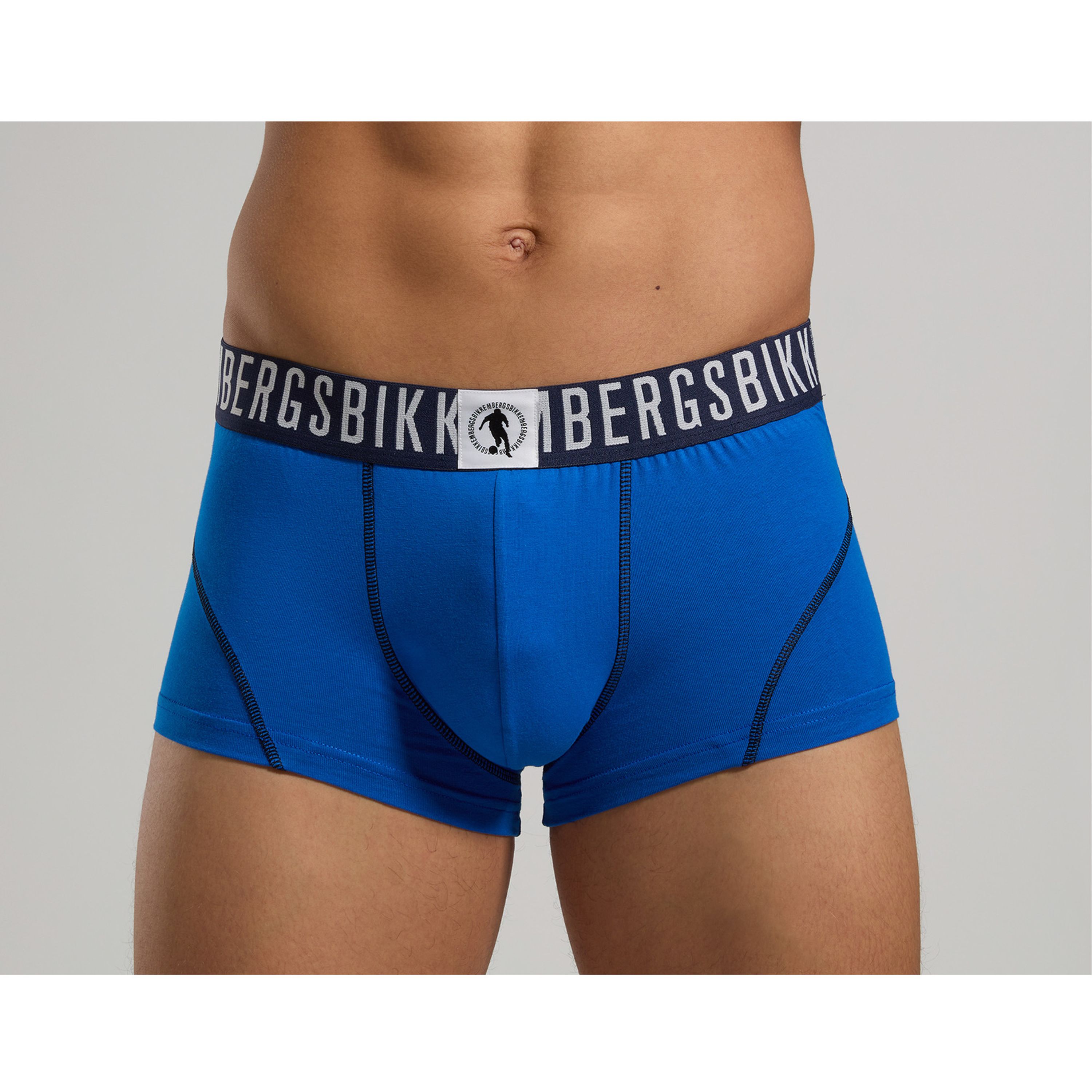 Мужские трусы хипсы синие набор 2 в 1 Bikkembergs FASHION PUPINO BKK1UTR06BI фото 4