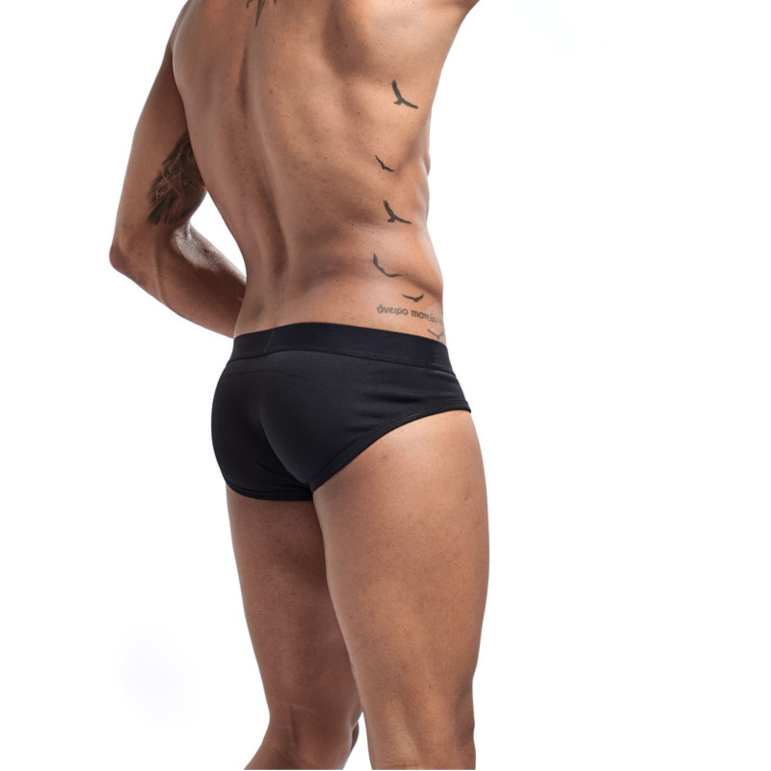 Мужские трусы брифы черные JOCKMAIL JM2031-2 фото 3