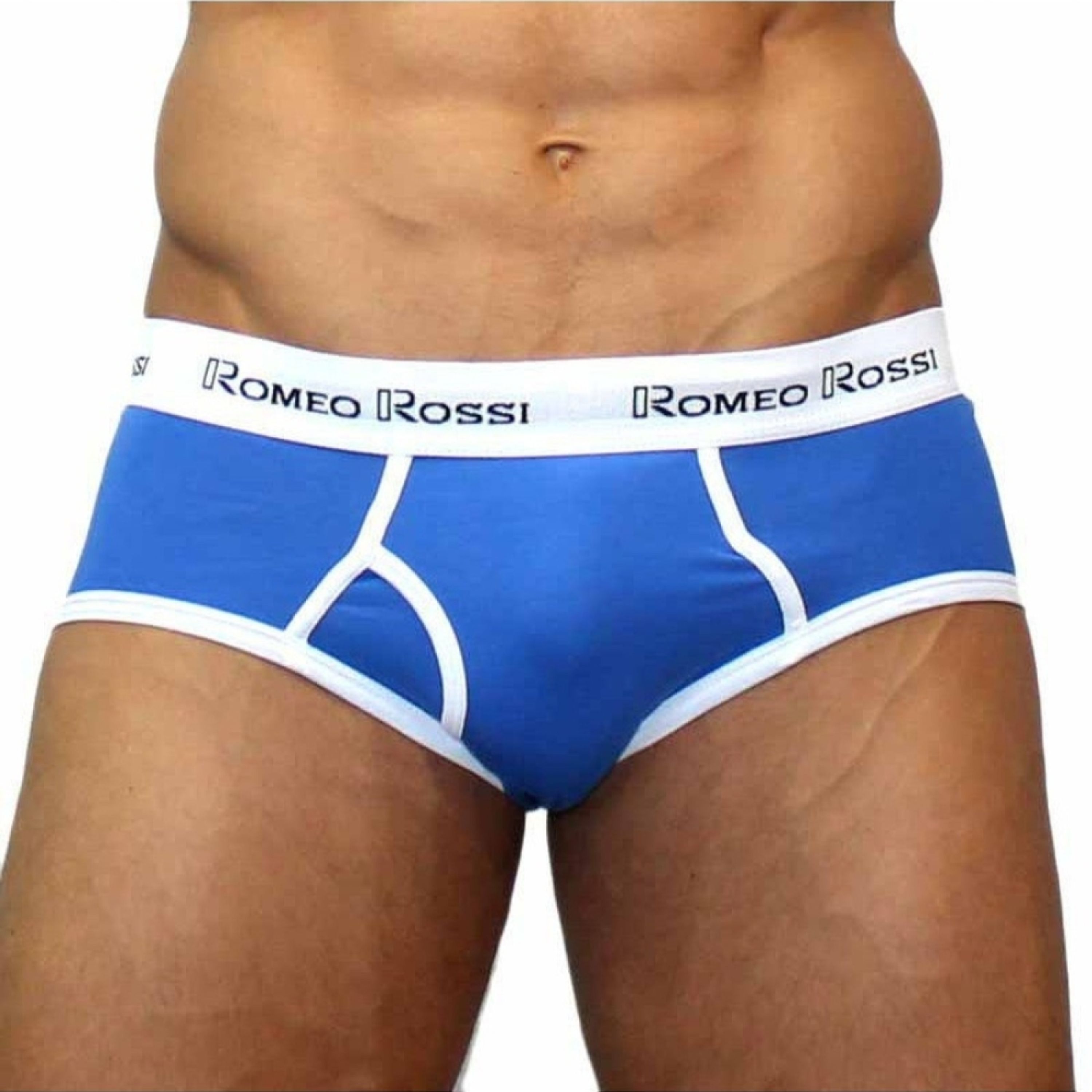 Мужские трусы брифы голубые Romeo Rossi RR366-9 Brief фото 2