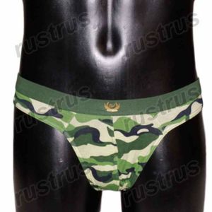 Фото Мужские трусы стринги милитари зеленые WANGJIANG
