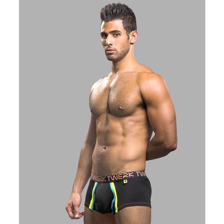 Мужские трусы хипсы черные Andrew Christian Twerk  AC9614 