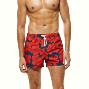 Фото Мужские пляжные шорты темно-синие с цветочным узором SEOBEAN Фото Мужские пляжные шорты темно-синие с цветочным узором SEOBEAN
