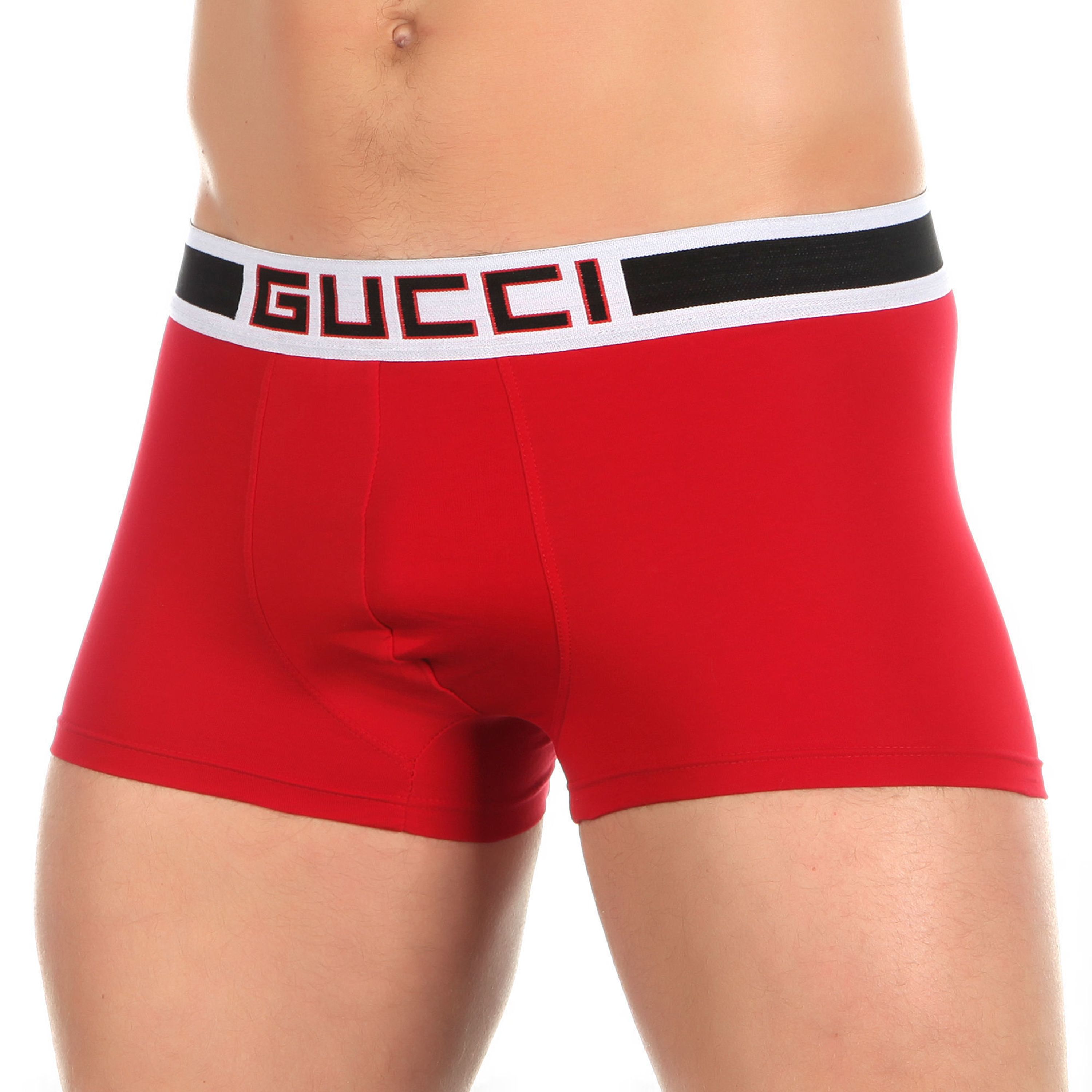 Мужские трусы боксеры красные Gucci фото 1