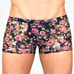 Фото Мужские трусы боксеры темно-синие с розами Romeo Rossi Rose Boxer RR00225 Фото Мужские трусы боксеры темно-синие с розами Romeo Rossi Rose Boxer RR00225
