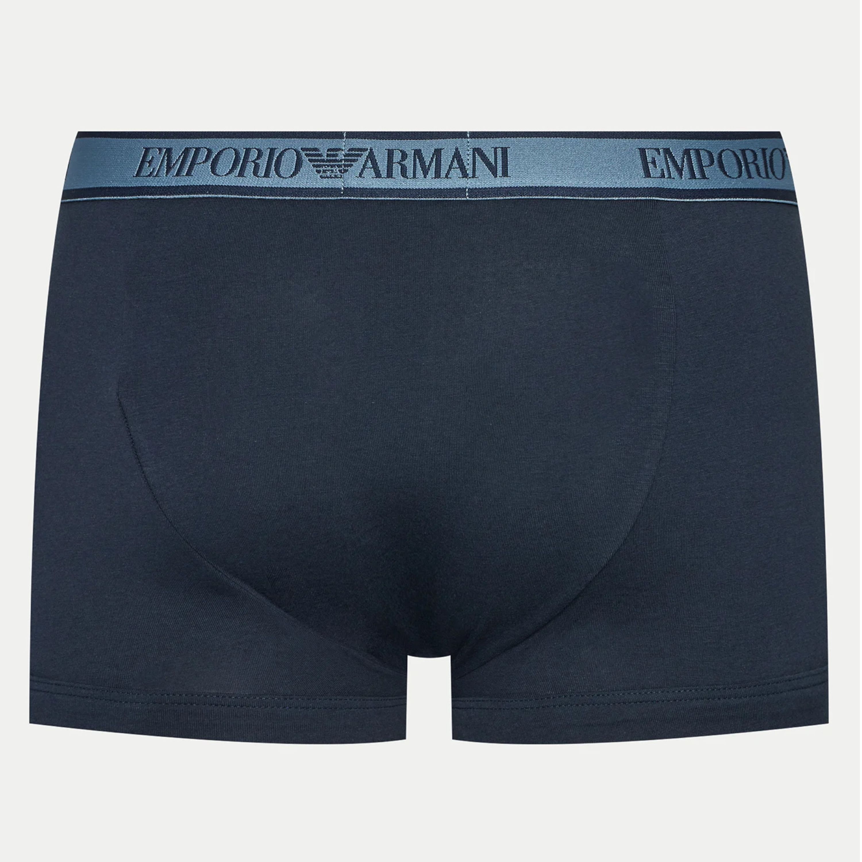 Набор мужских трусов хипсов 3в1 темно-синие Emporio Armani 111357_4F717 70435 фото 3