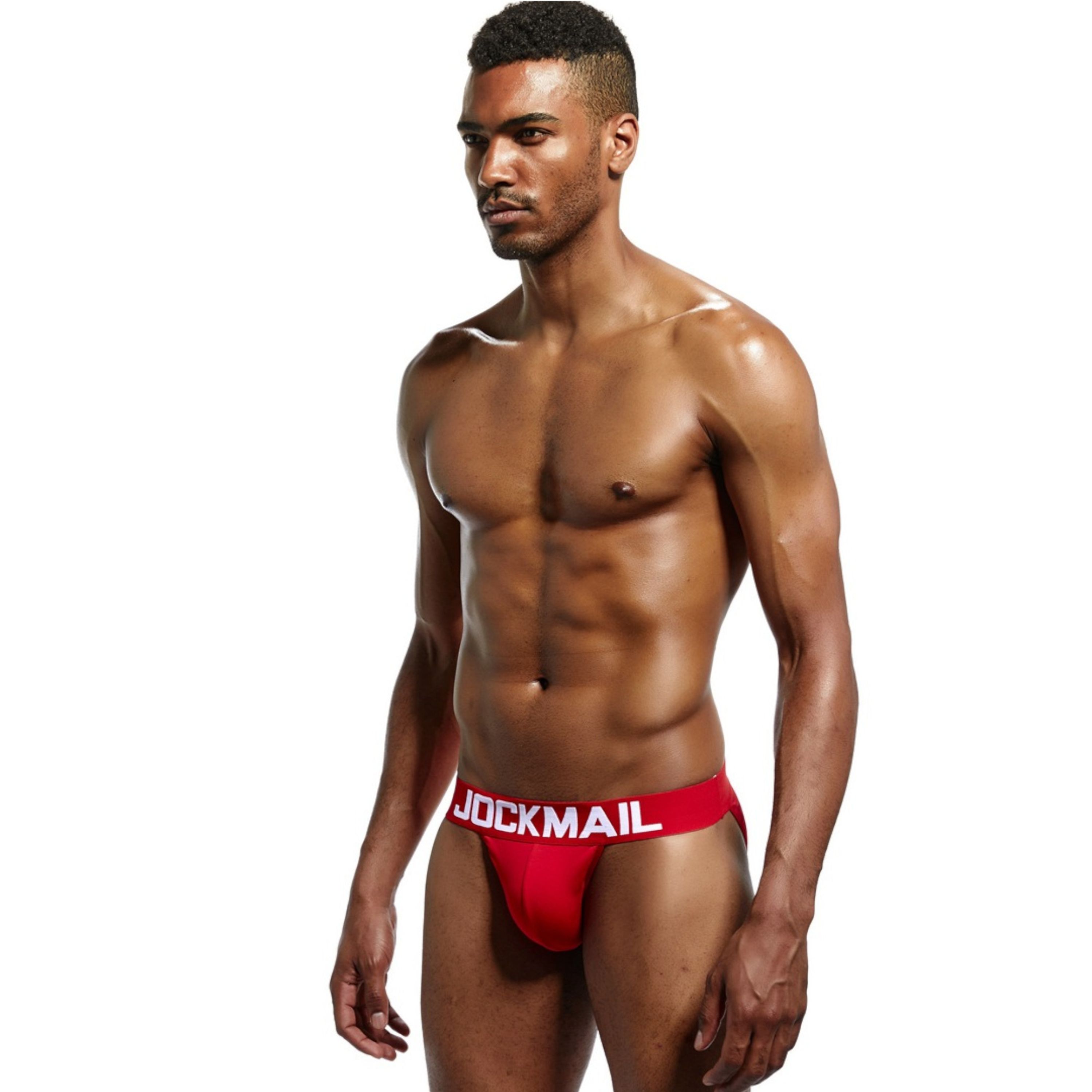 Мужские трусы танга красные JOCKMAIL JM3022-8 фото 2