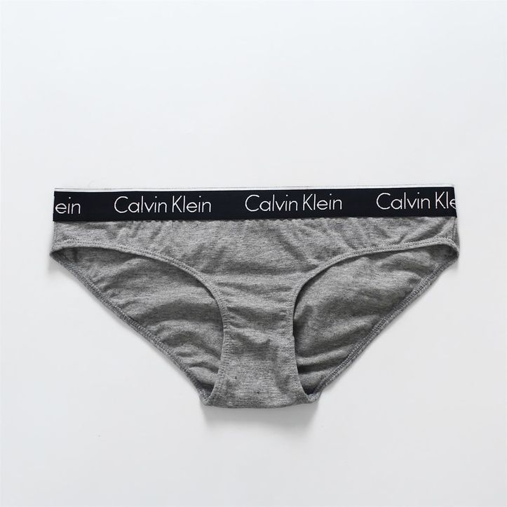 Женские трусы слипы серые Calvin Klein Women 