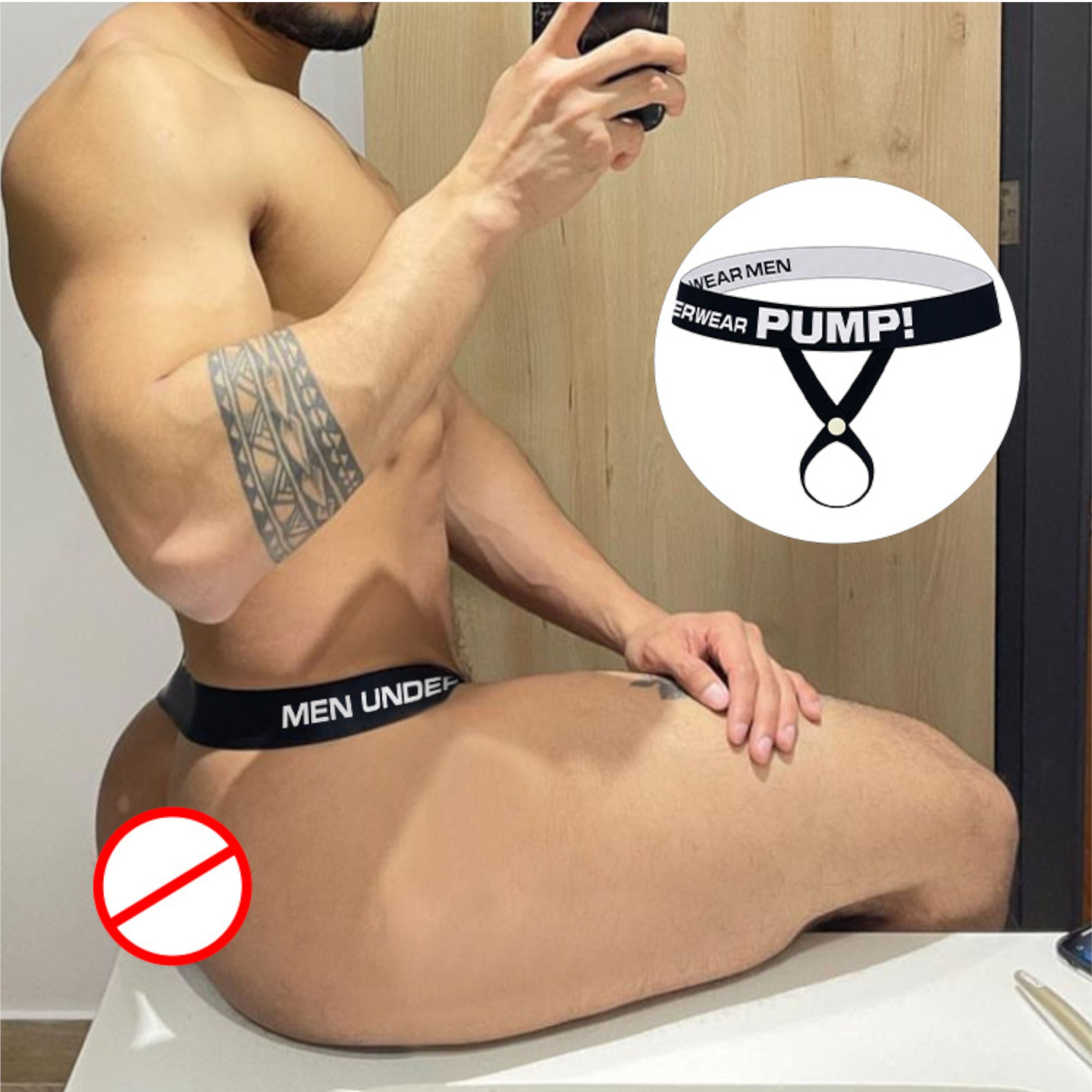 Мужской эротический аксессуар черный PUMP! MP01-2 фото 2
