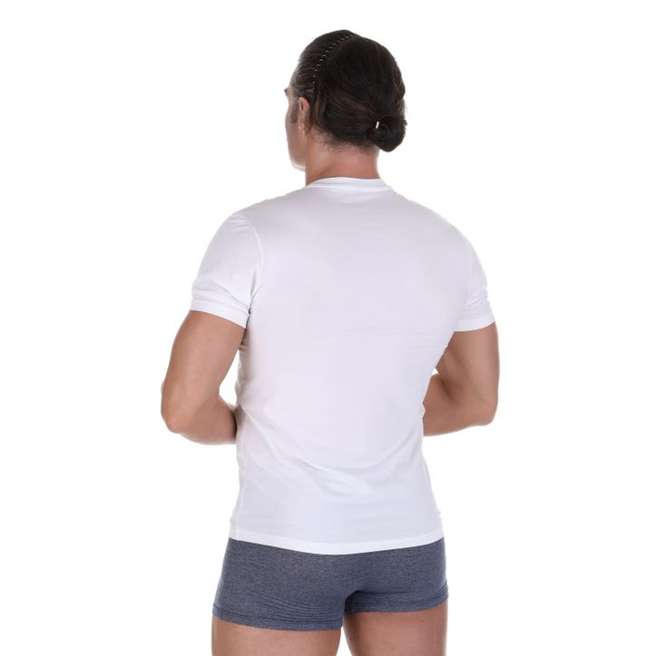 Мужская футболка белая с V-вырезом BALDESSARINI 90045/6083 110 фото 2