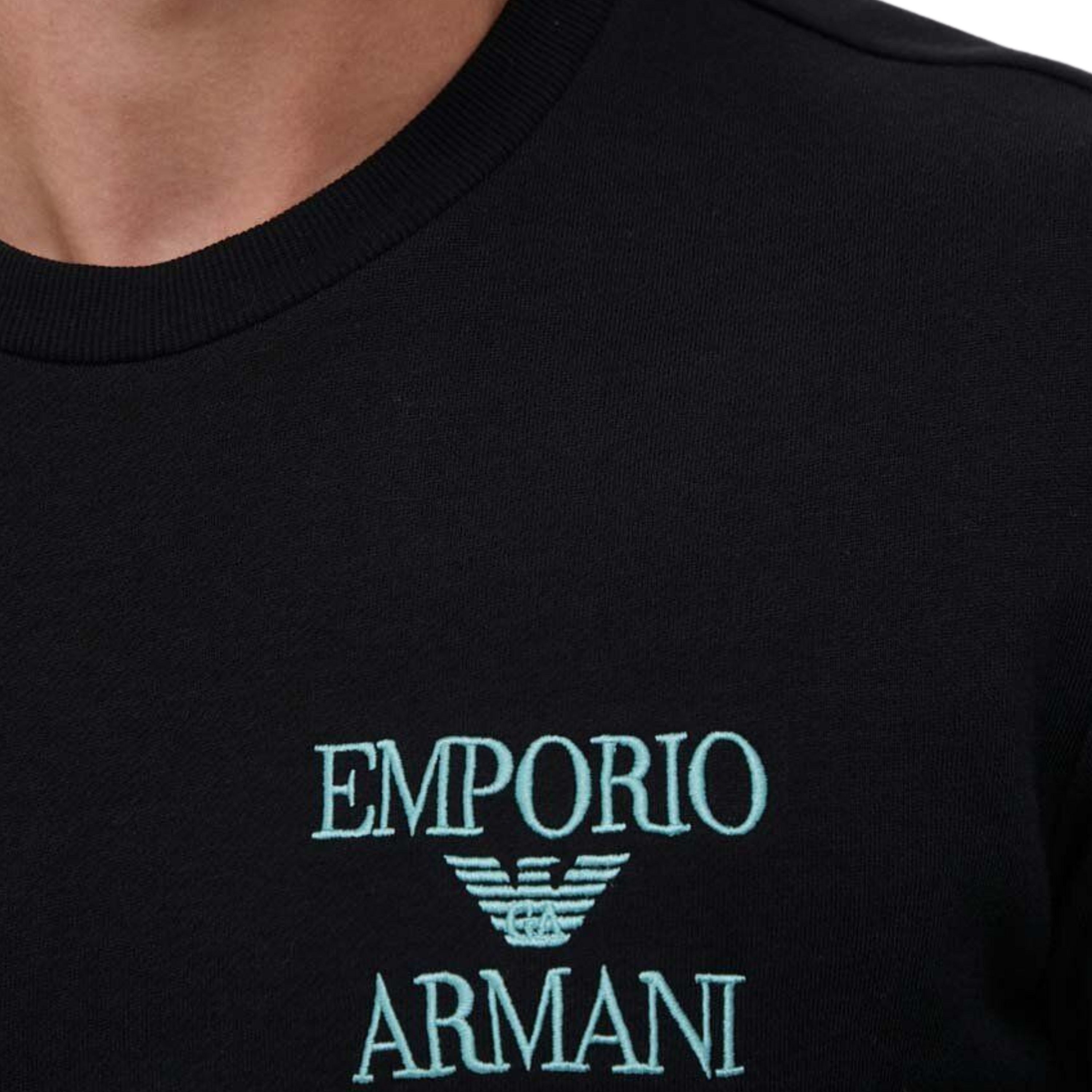 Мужской домашний костюм черный: толстовка и штаны Emporio Armani  111943_3F571 00020 фото 5