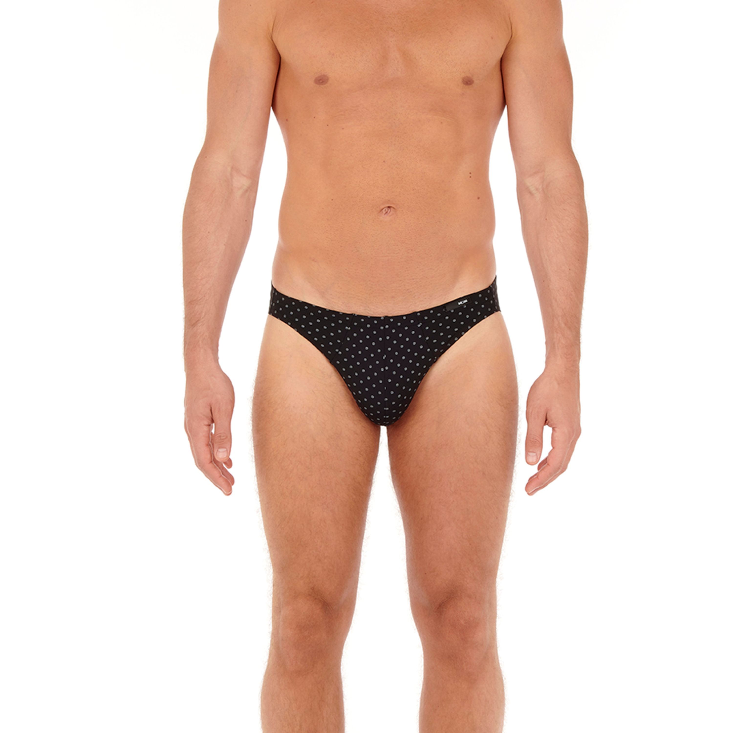 Мужские трусы слипы черные с принтом HOM MAX Comfort Micro Briefs 401912_40I004 фото 2