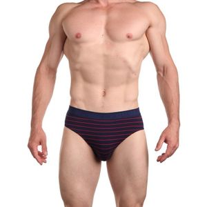 Фото Мужские трусы брифы темно-синие в полоску Sergio Dallini SG2938-3