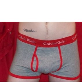 Фото Мужские трусы боксеры Calvin Klein 365 Grey Red