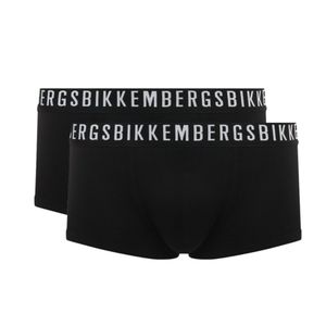 Фото Мужские трусы хипсы черные набор 2 в 1 Bikkembergs CLASSIC BKK1UTR02BI/2