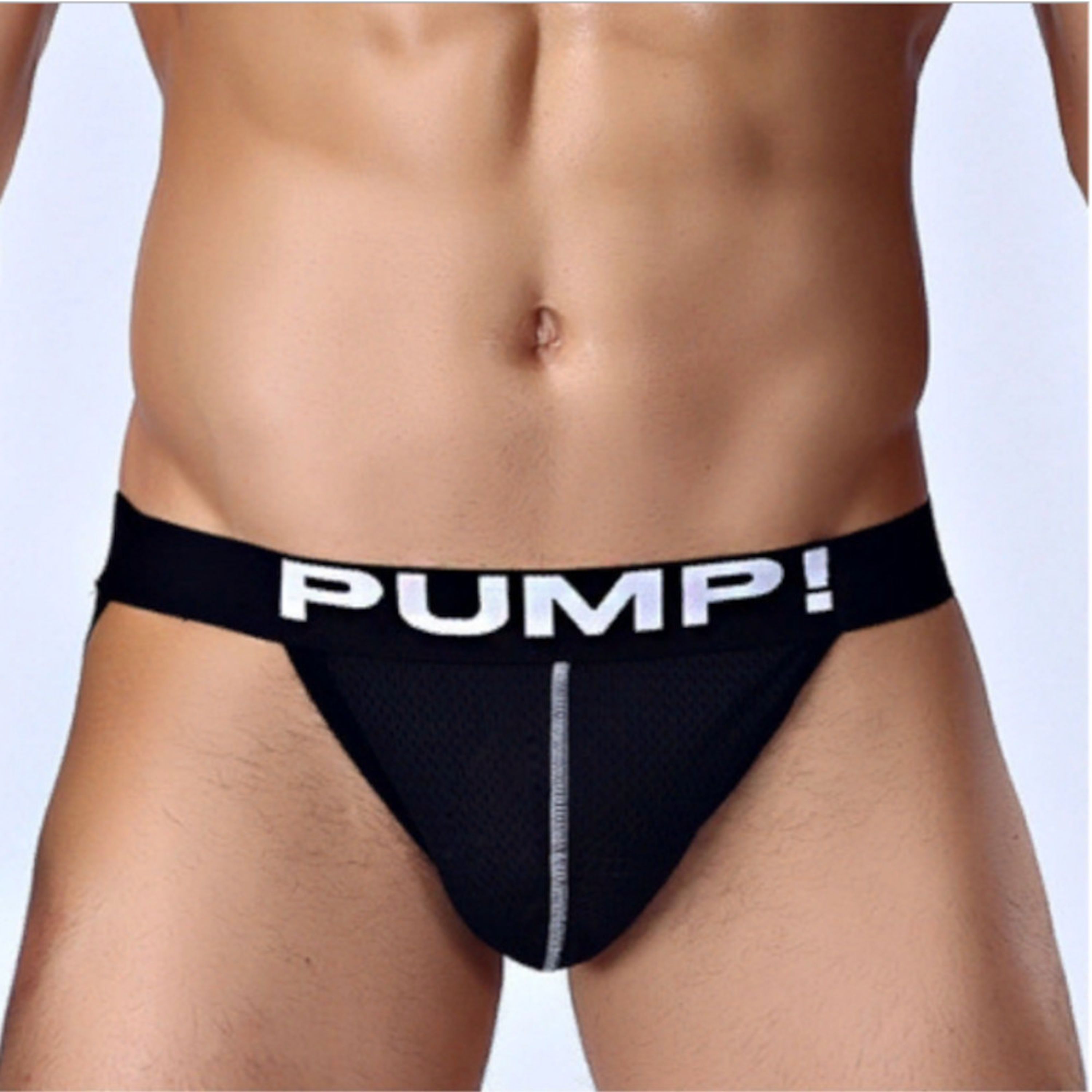 Мужские трусы джоки сетчатые черные Pump! H588-2 фото 2