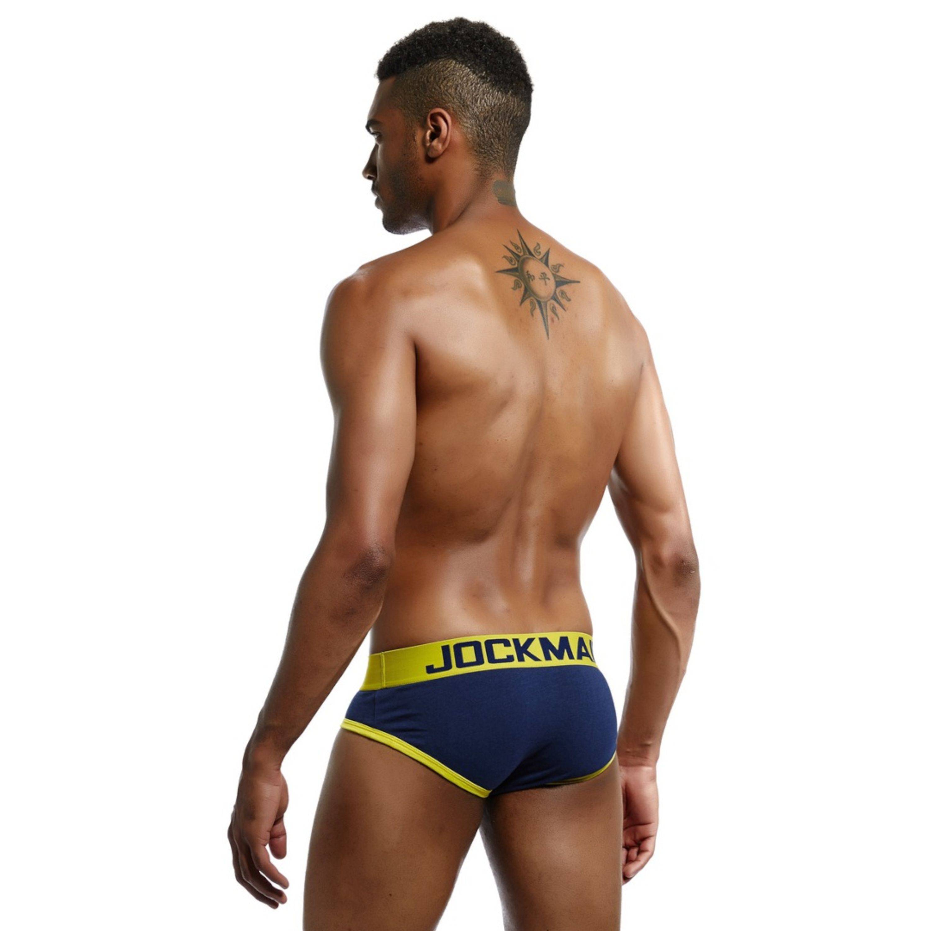 Мужские трусы брифы темно-синие JOCKMAIL JM2048-16 фото 4