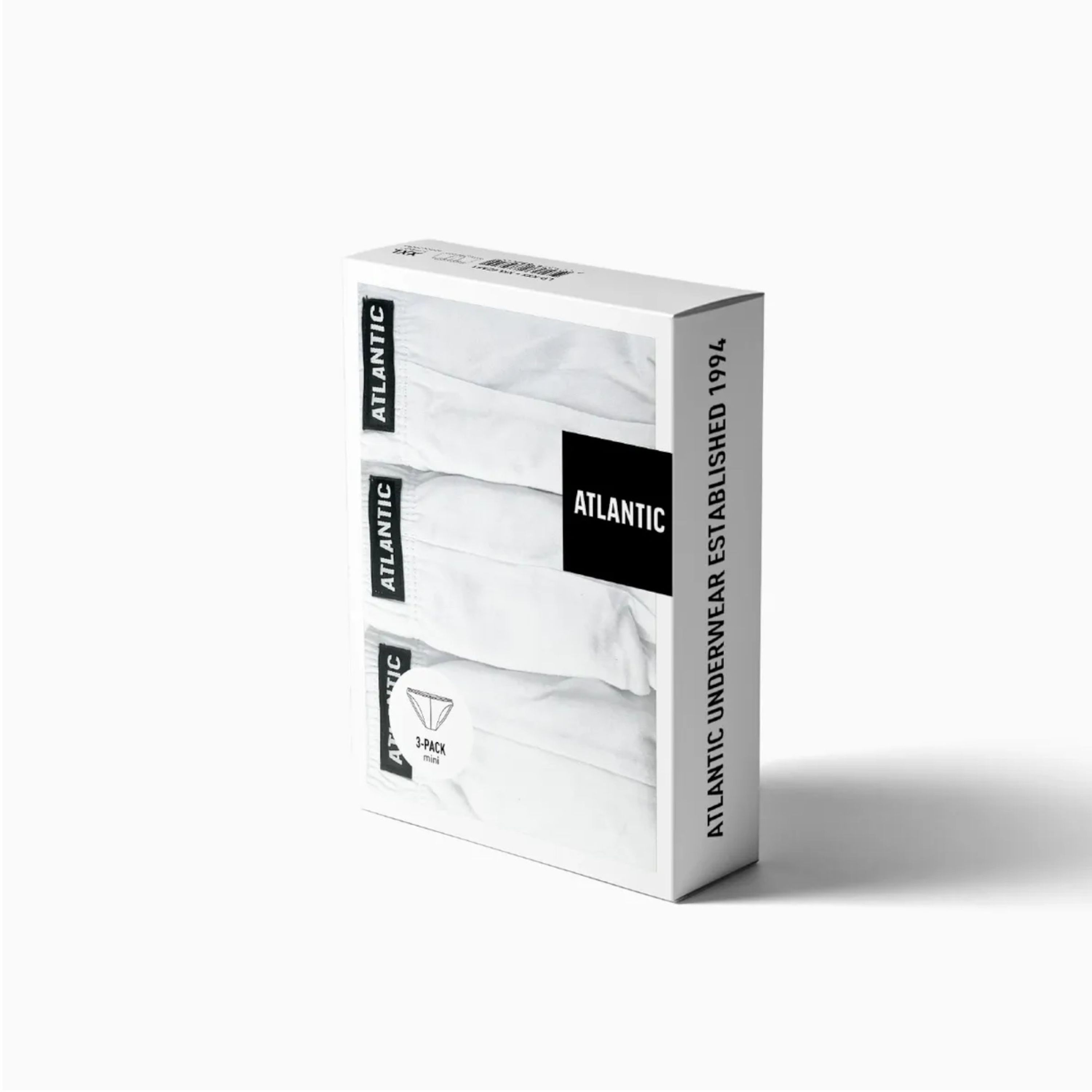 Мужские трусы слипы белые набор 3в1 ATLANTIC мини Basic 3BMP-230 фото 6