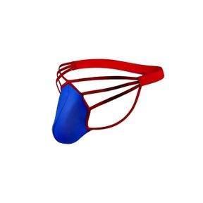 Фото Мужские трусы стринги синие Romeo Rossi RR1022-9
