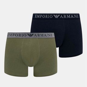 Фото Набор мужских трусов хипсов 2в1 (темно-синий, олива) Emporio Armani 111769_4F720 75836
