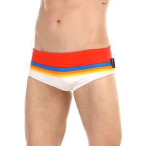 Фото Мужские плавки бело-красные AussieBum 6622-3