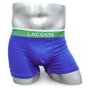 Фото Мужские трусы боксеры синие Lacoste Underwear 