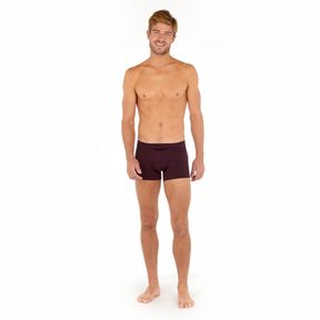 Фото Мужские трусы боксеры бордовые HOM TENCEL SOFT Comfort Boxer Briefs HO1 402465_4000ZQ 