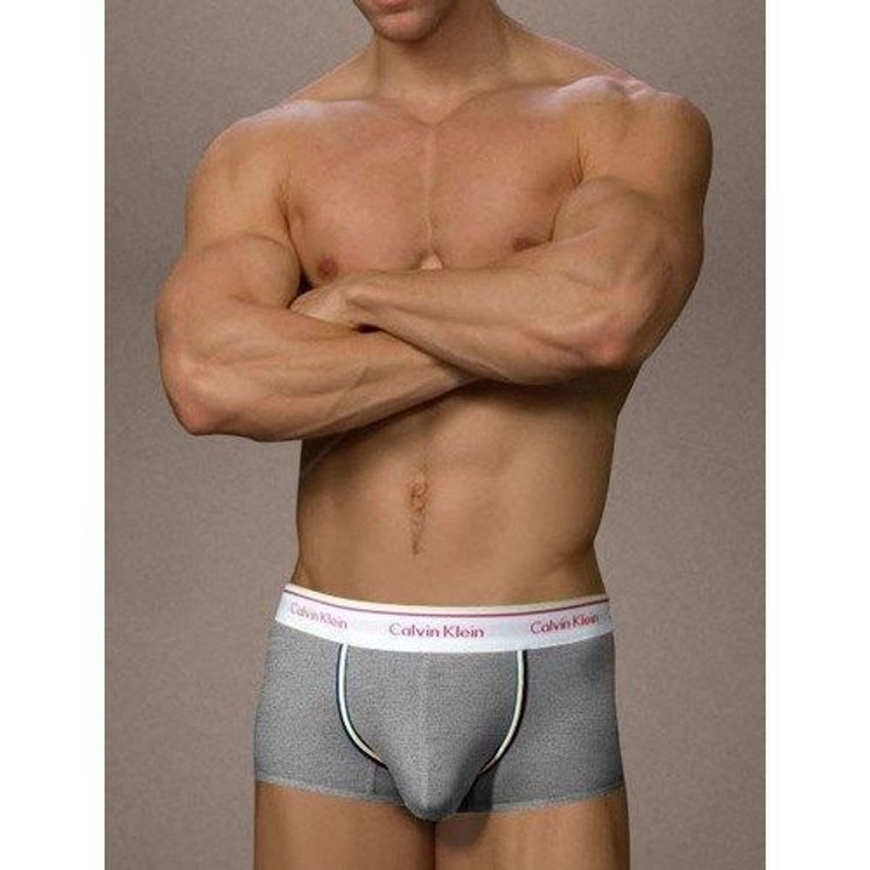 Мужские трусы боксеры серые Calvin Klein Health Boxer Grey фото 1